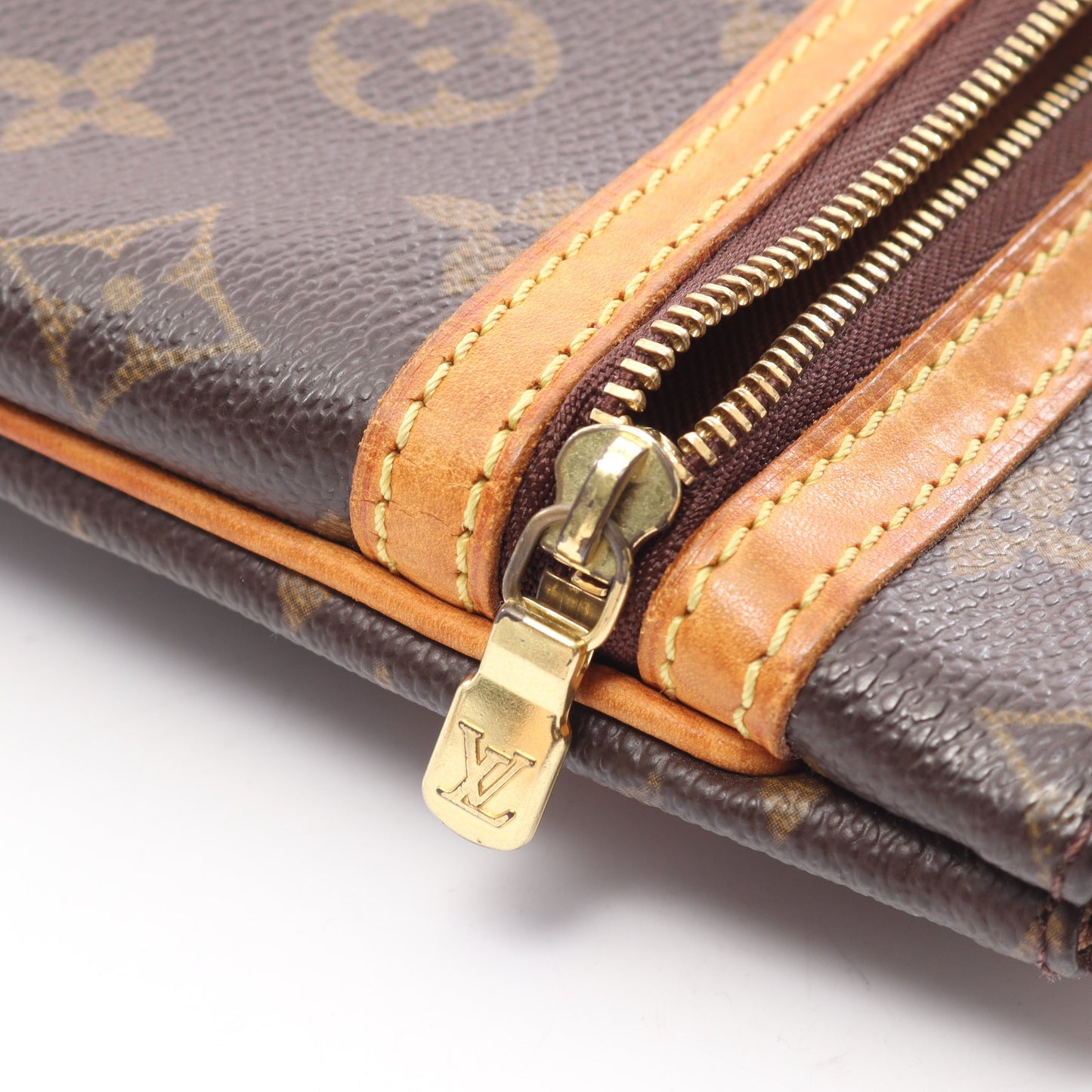 ポシェットボスフォール モノグラム ショルダーバッグ PVC レザー ブラウン ルイヴィトン バッグ LOUIS VUITTON