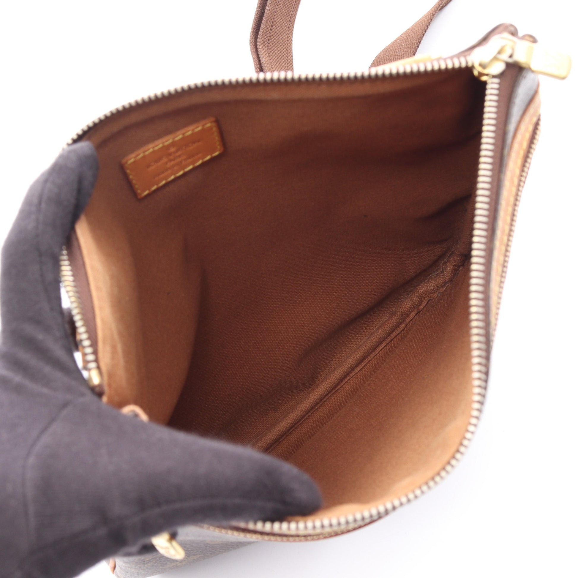 ポシェットボスフォール モノグラム ショルダーバッグ PVC レザー ブラウン ルイヴィトン バッグ LOUIS VUITTON