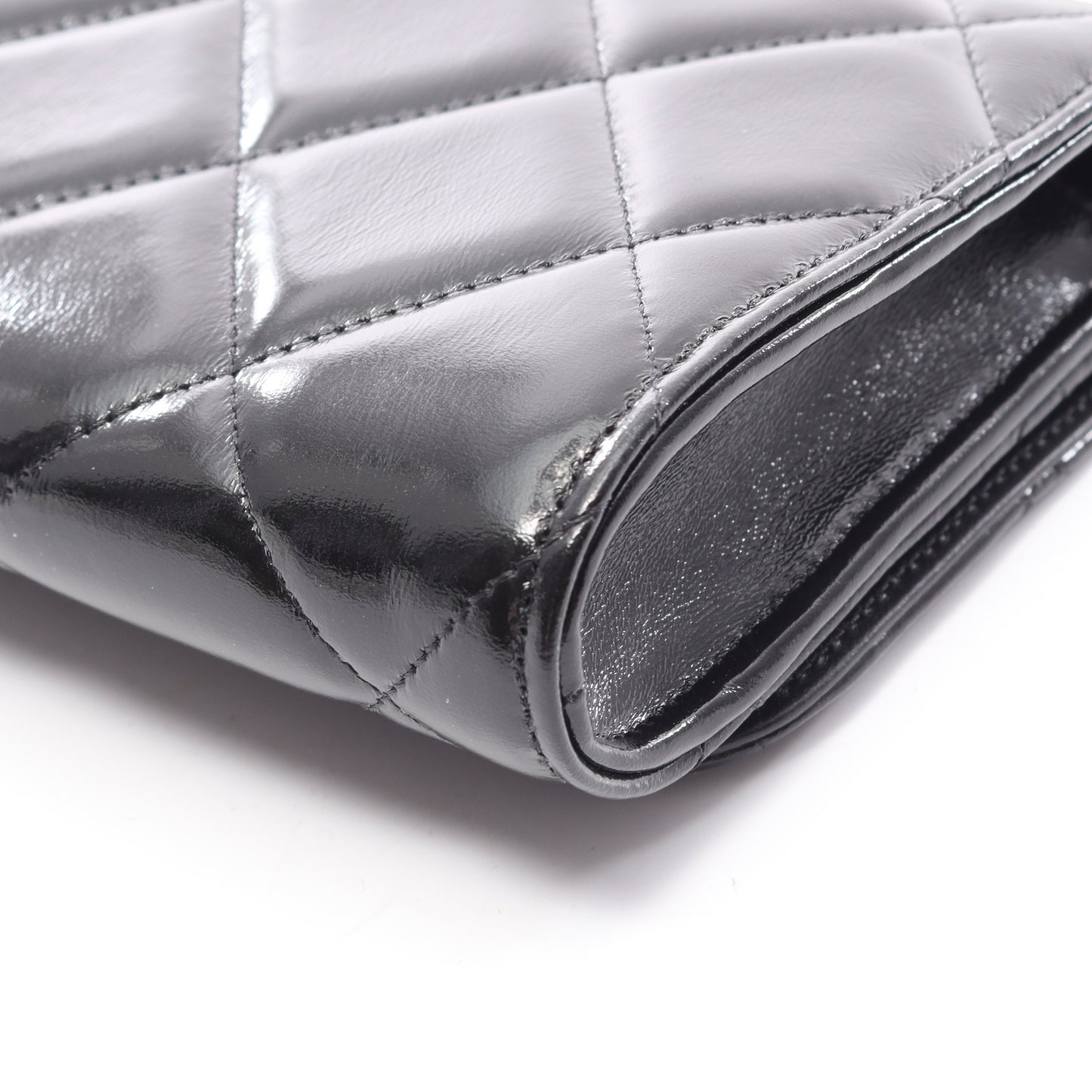 マトラッセ チェーンウォレット レザー ブラック ゴールド金具 シャネル バッグ CHANEL