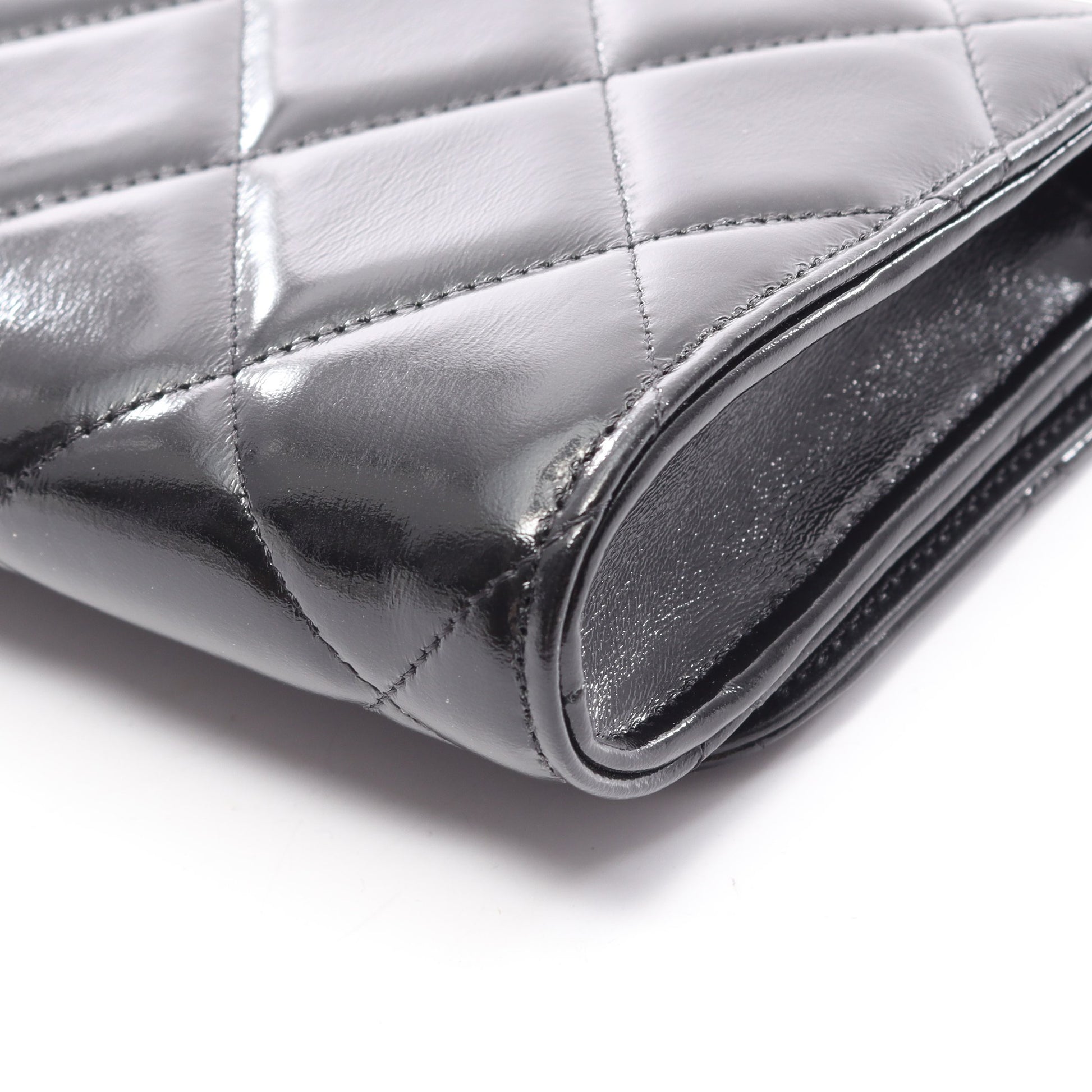マトラッセ チェーンウォレット レザー ブラック ゴールド金具 シャネル バッグ CHANEL