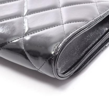 マトラッセ チェーンウォレット レザー ブラック ゴールド金具 シャネル バッグ CHANEL