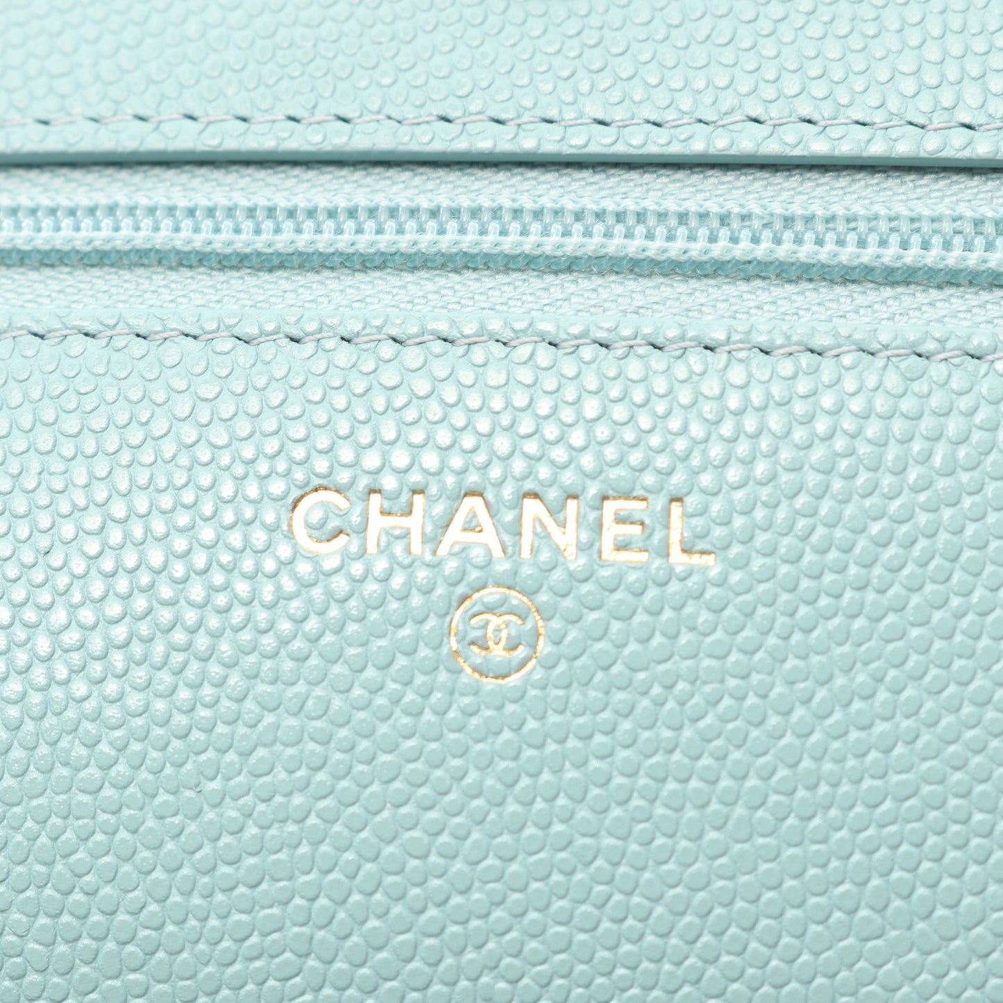 マトラッセ チェーンウォレット キャビアスキン ライトグリーン ゴールド金具 シャネル バッグ CHANEL