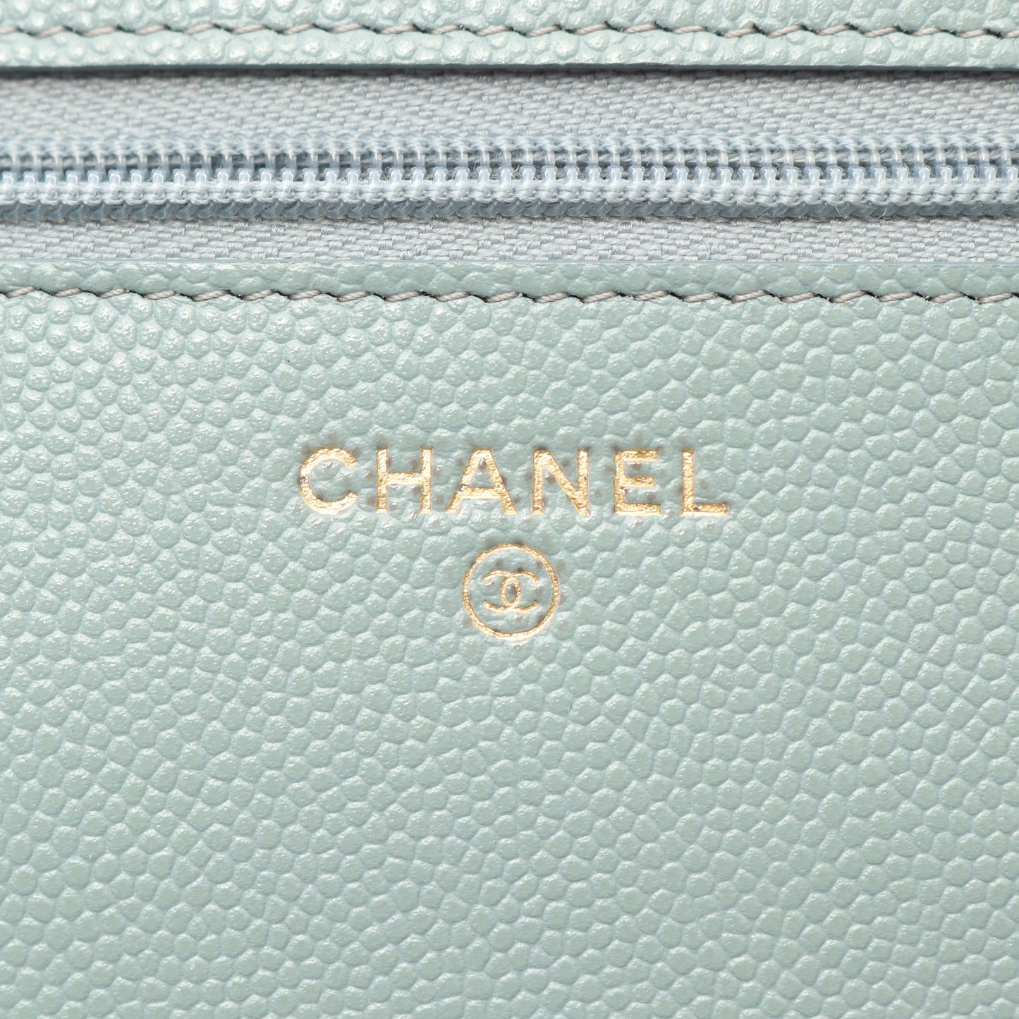 マトラッセ チェーンウォレット キャビアスキン ライトグリーン ゴールド金具 シャネル バッグ CHANEL