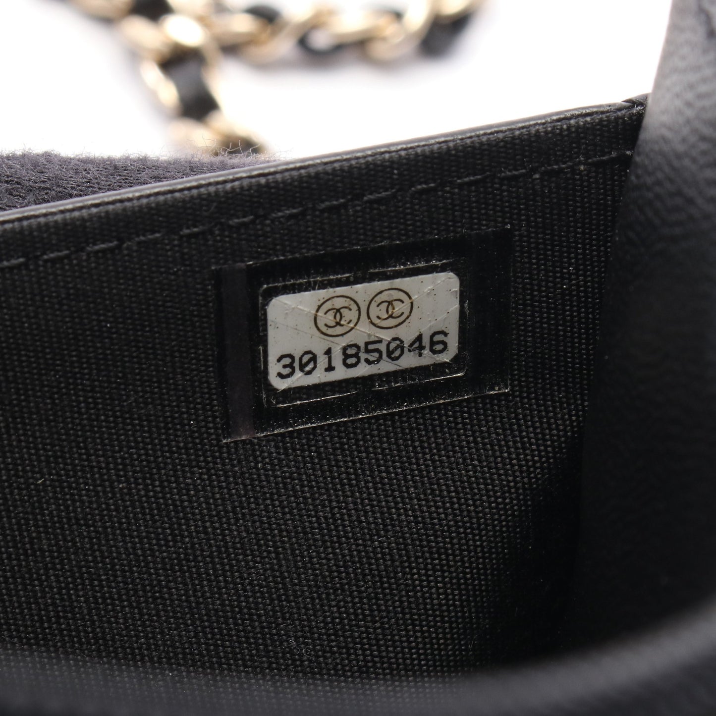 マトラッセ アイコンチャーム チェーンウォレット ラムスキン ブラック ゴールド金具 シャネル バッグ CHANEL