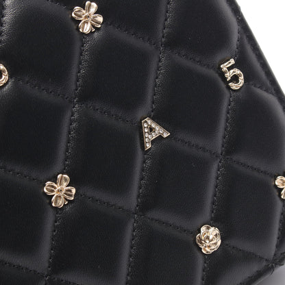 マトラッセ アイコンチャーム チェーンウォレット ラムスキン ブラック ゴールド金具 シャネル バッグ CHANEL