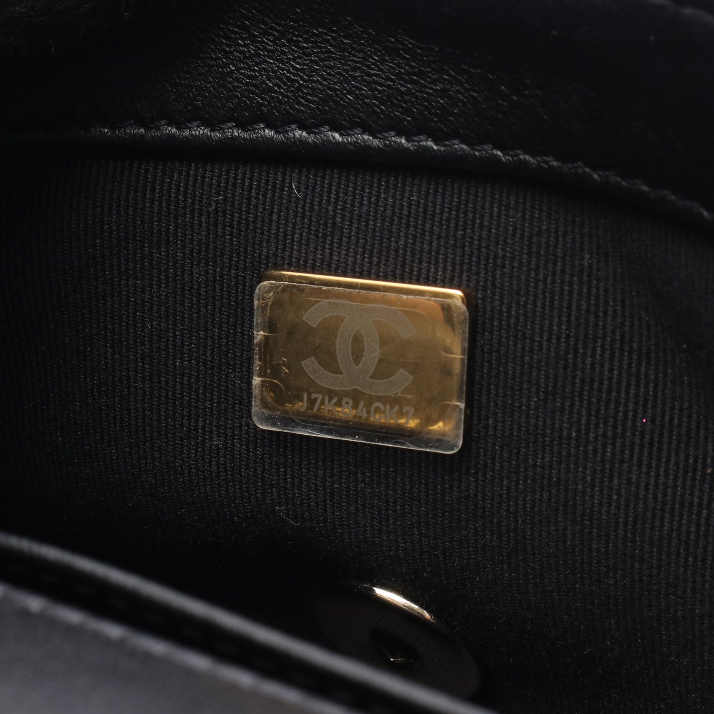 マトラッセ フルフラップ チェーンショルダーバッグ レザー ブラック ゴールド金具 シャネル バッグ CHANEL