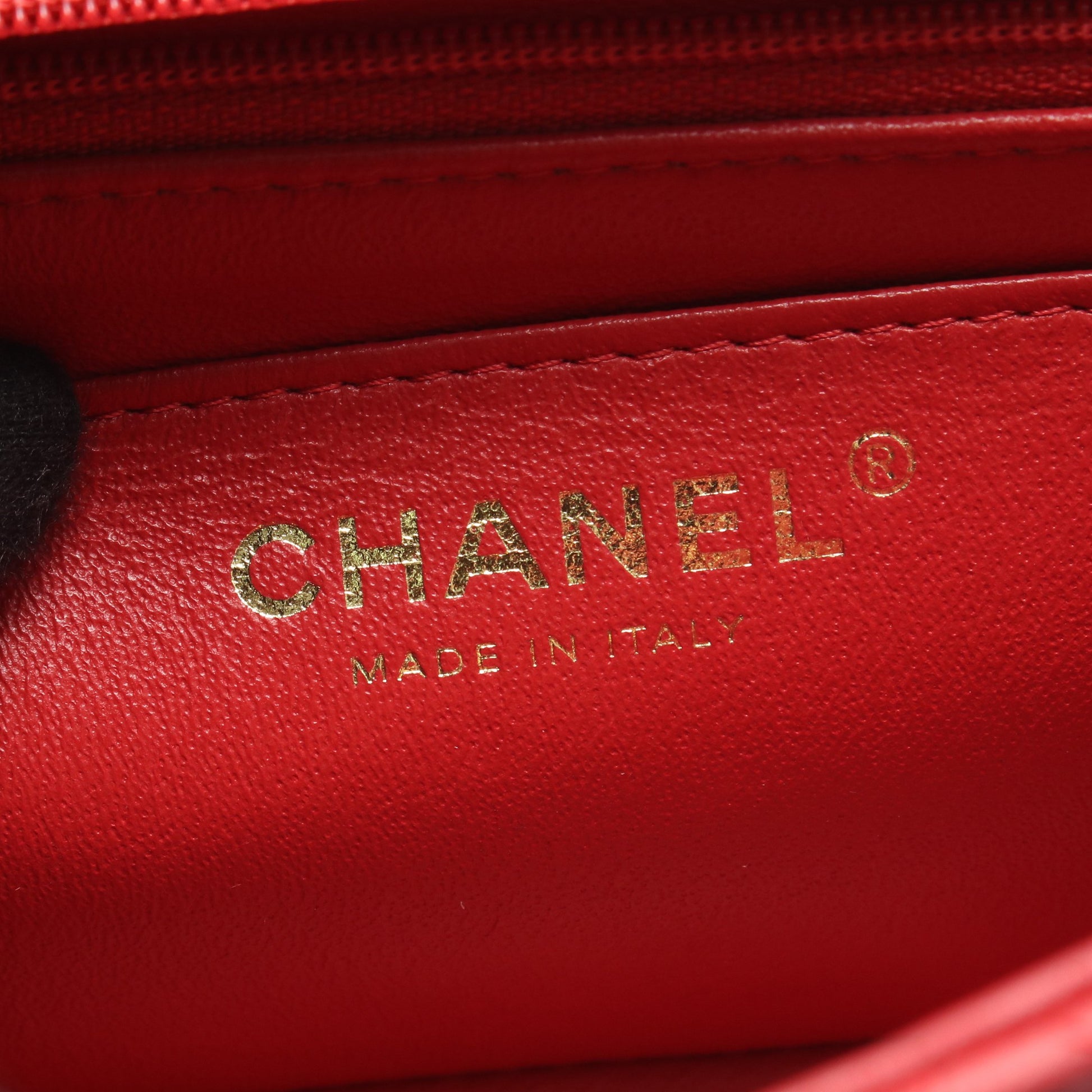 マトラッセ トップハンドル ミニ フラップ チェーンショルダーバッグ ラムスキン レッド ゴールド金具 シャネル バッグ CHANEL