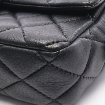 マトラッセ チェーンショルダーバッグ レザー ブラック シルバー金具 シャネル バッグ CHANEL