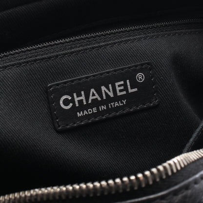 マトラッセ チェーンショルダーバッグ レザー ブラック シルバー金具 シャネル バッグ CHANEL