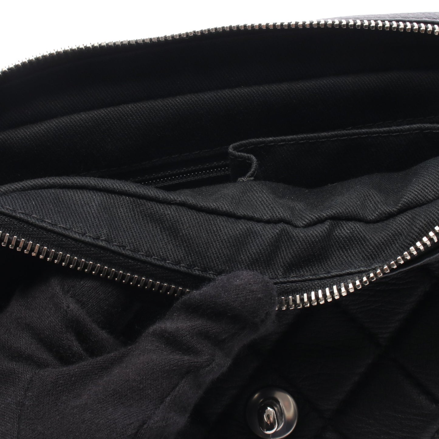 マトラッセ チェーンショルダーバッグ レザー ブラック シルバー金具 シャネル バッグ CHANEL