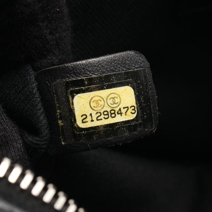 マトラッセ チェーンショルダーバッグ レザー ブラック シルバー金具 シャネル バッグ CHANEL