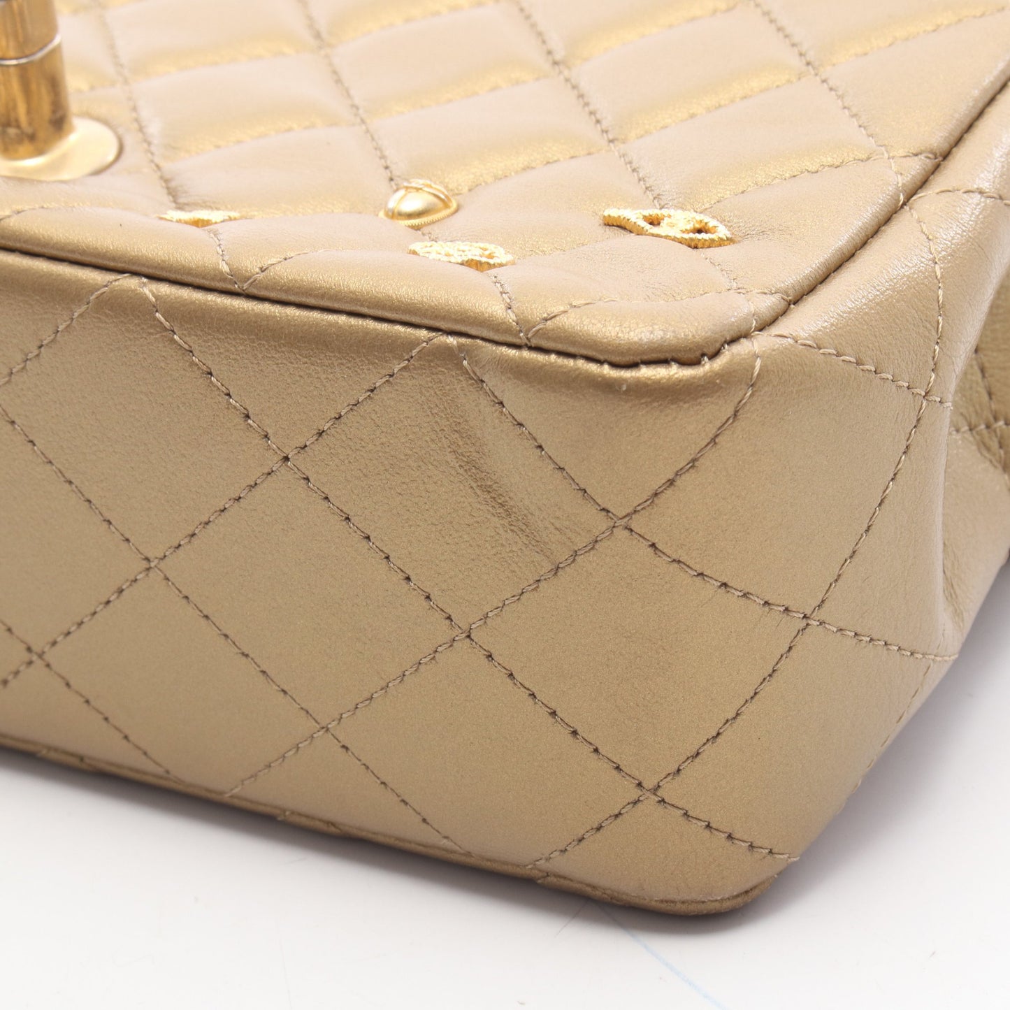 ミニマトラッセ20 チェーンショルダーバッグ レザー ゴールド ゴールド金具 シャネル バッグ CHANEL