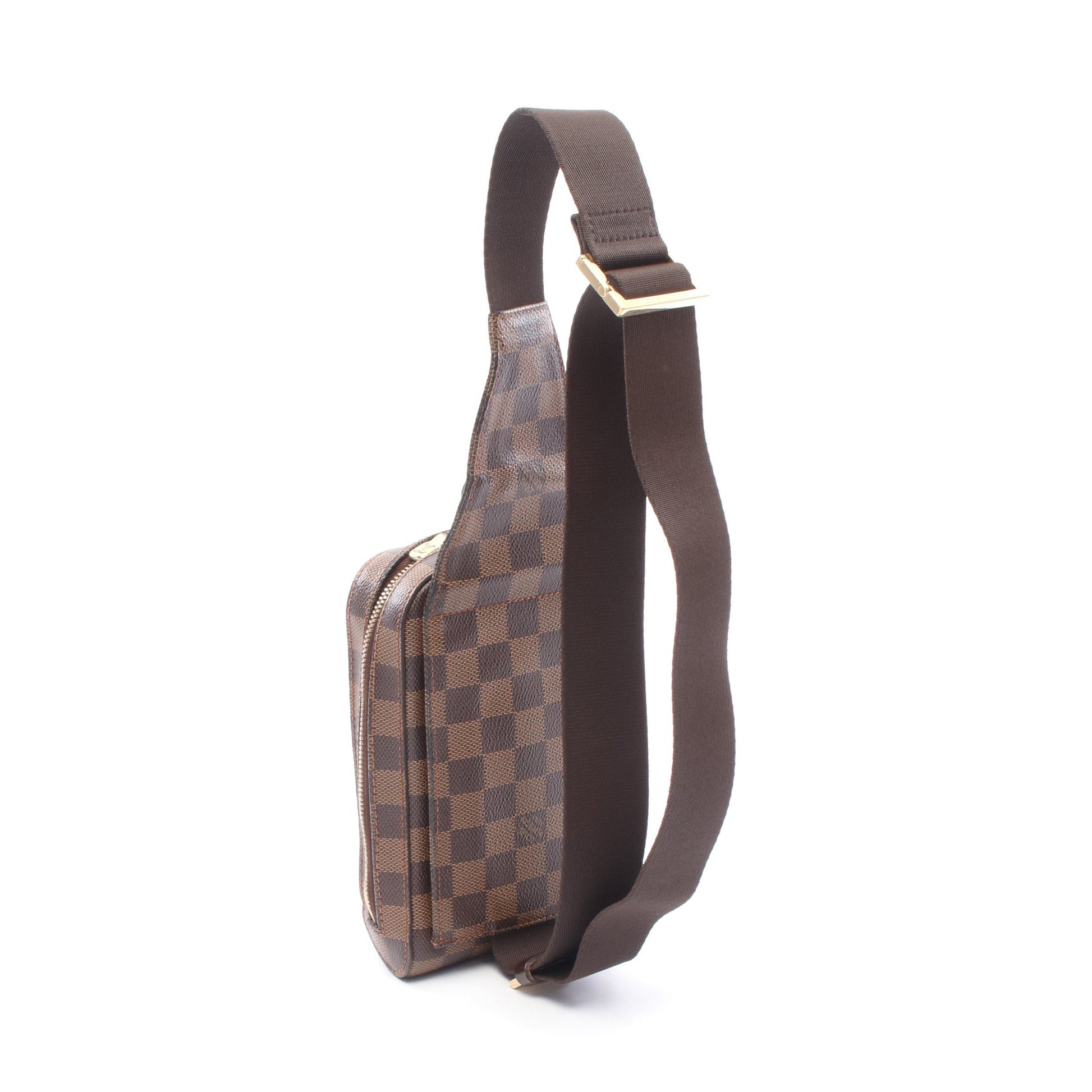 ジェロニモス ダミエエベヌ ボディバッグ PVC ブラウン ルイヴィトン バッグ LOUIS VUITTON