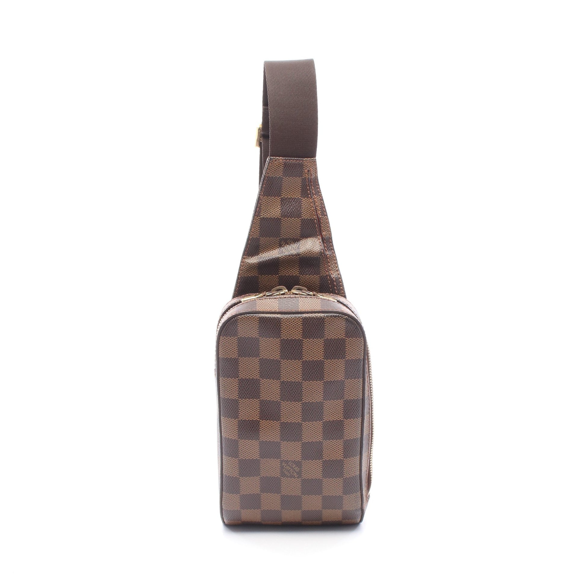 ジェロニモス ダミエエベヌ ボディバッグ PVC ブラウン ルイヴィトン バッグ LOUIS VUITTON