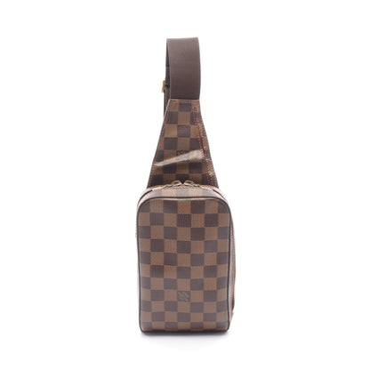 ジェロニモス ダミエエベヌ ボディバッグ PVC ブラウン ルイヴィトン バッグ LOUIS VUITTON