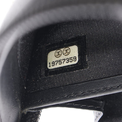 ココマーク ラウンドファスナー長財布 キャビアスキン ブラック シルバー金具 シャネル 財布・小物 CHANEL