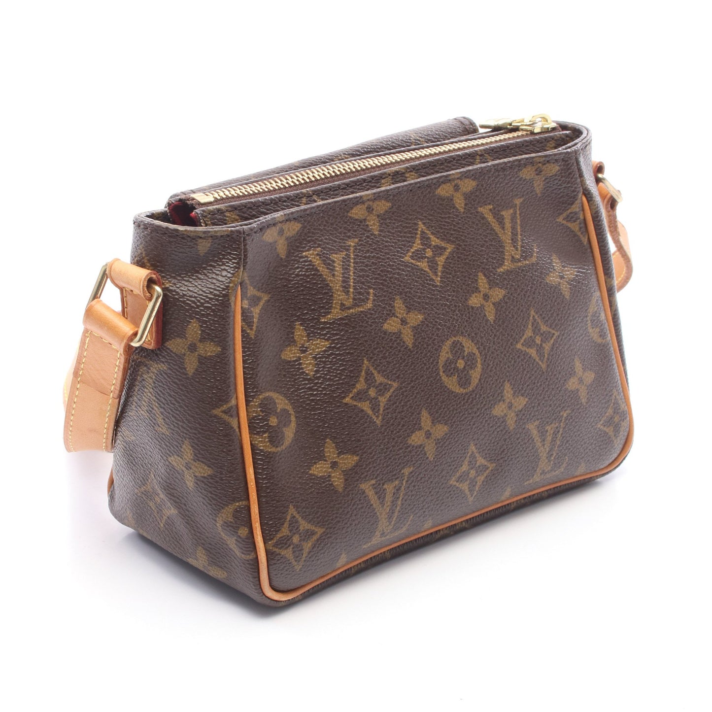 ヴィバシテPM モノグラム ショルダーバッグ PVC レザー ブラウン ルイヴィトン バッグ LOUIS VUITTON