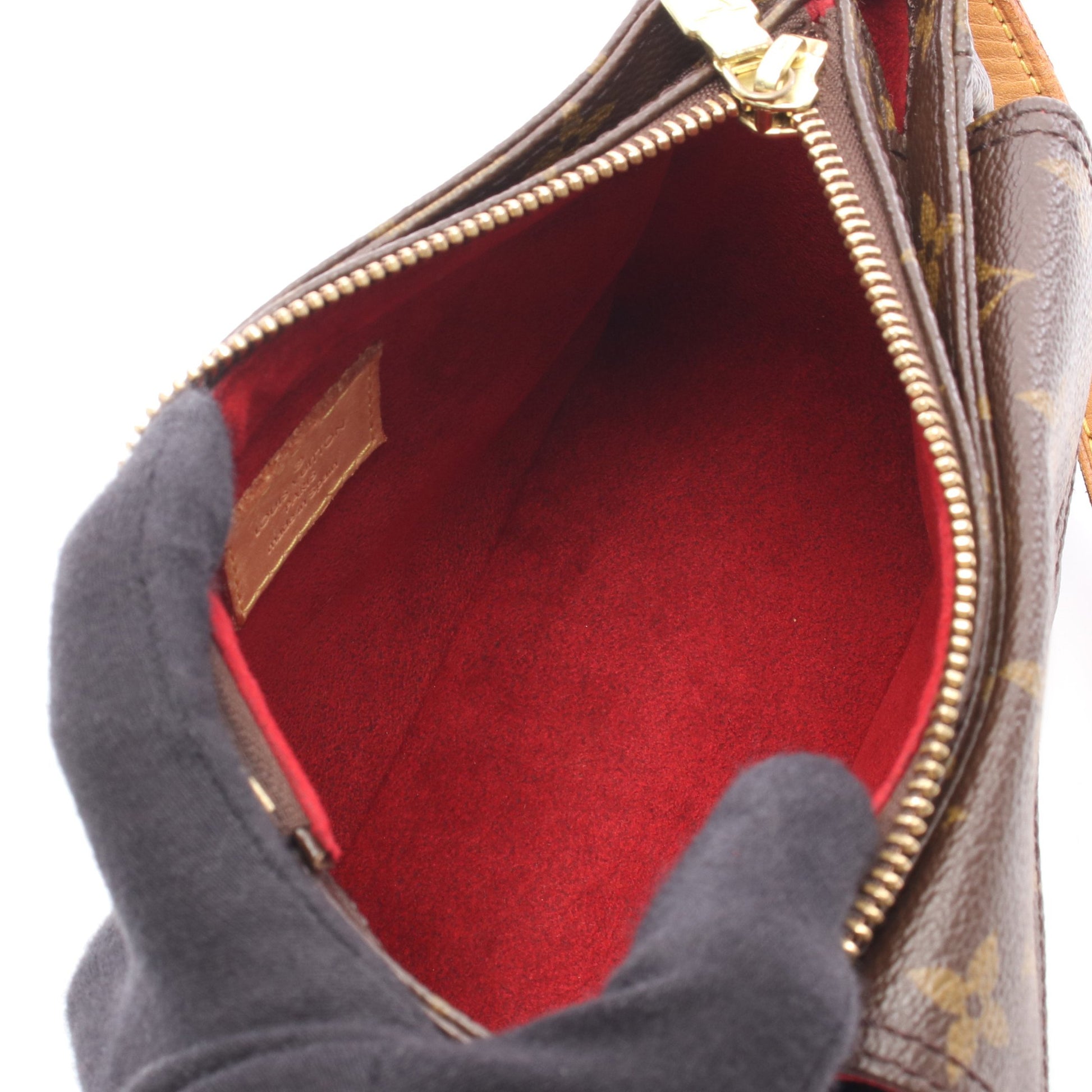 ヴィバシテPM モノグラム ショルダーバッグ PVC レザー ブラウン ルイヴィトン バッグ LOUIS VUITTON