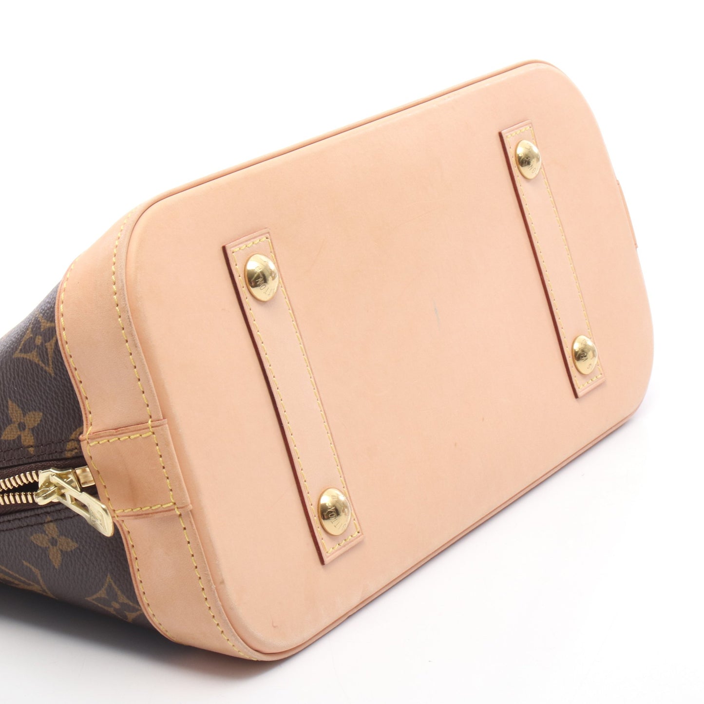 アルマ モノグラム ハンドバッグ PVC レザー ブラウン ルイヴィトン バッグ LOUIS VUITTON