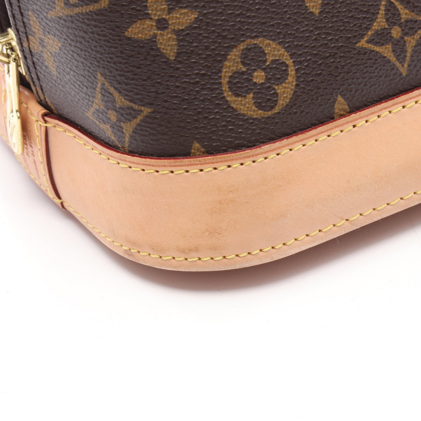 アルマ モノグラム ハンドバッグ PVC レザー ブラウン ルイヴィトン バッグ LOUIS VUITTON