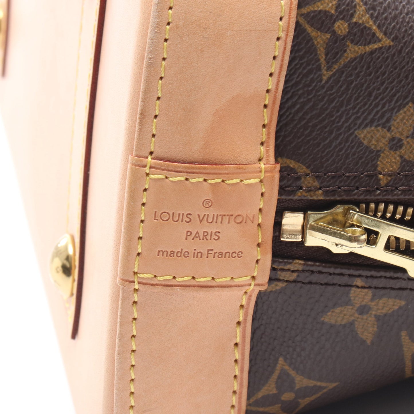アルマ モノグラム ハンドバッグ PVC レザー ブラウン ルイヴィトン バッグ LOUIS VUITTON