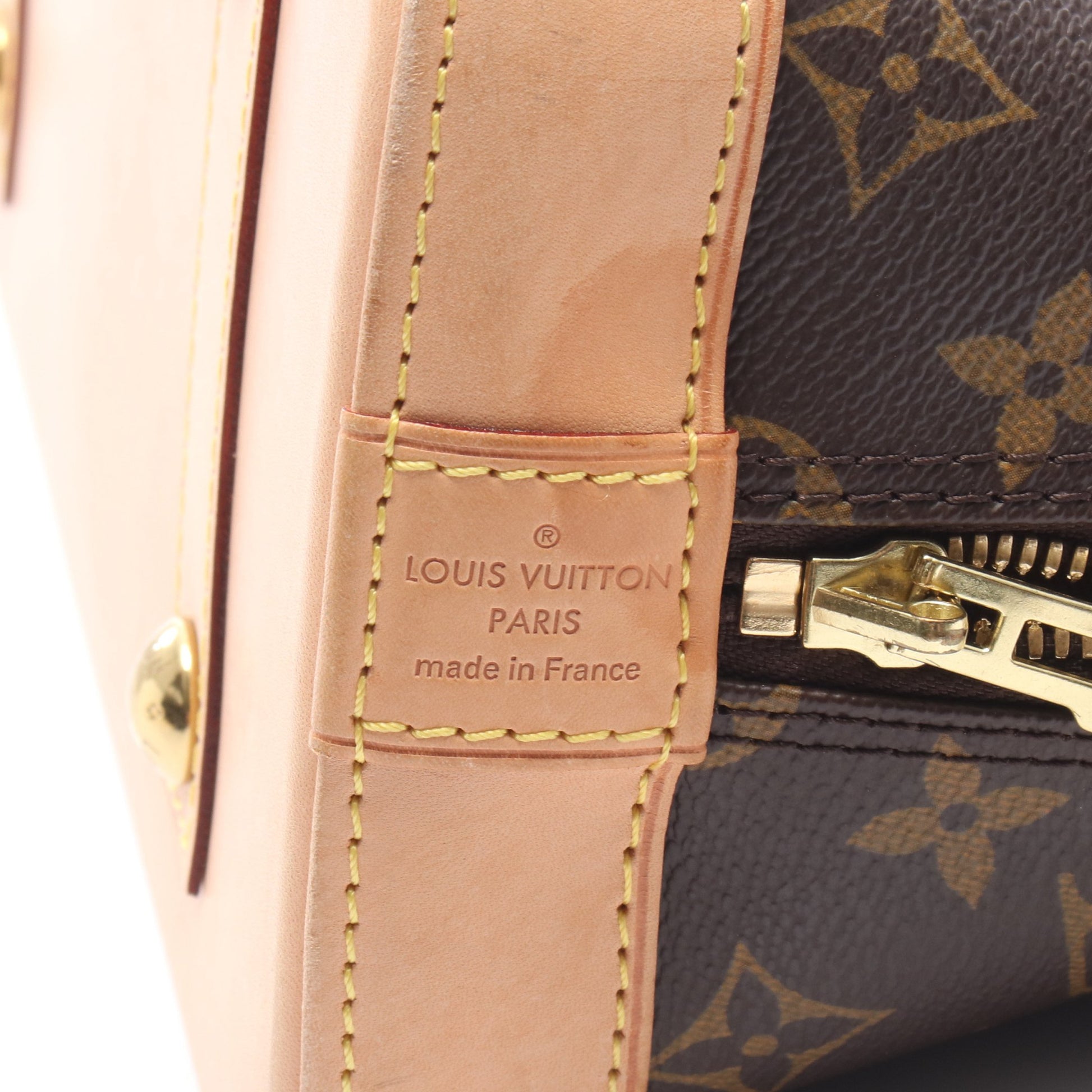 アルマ モノグラム ハンドバッグ PVC レザー ブラウン ルイヴィトン バッグ LOUIS VUITTON