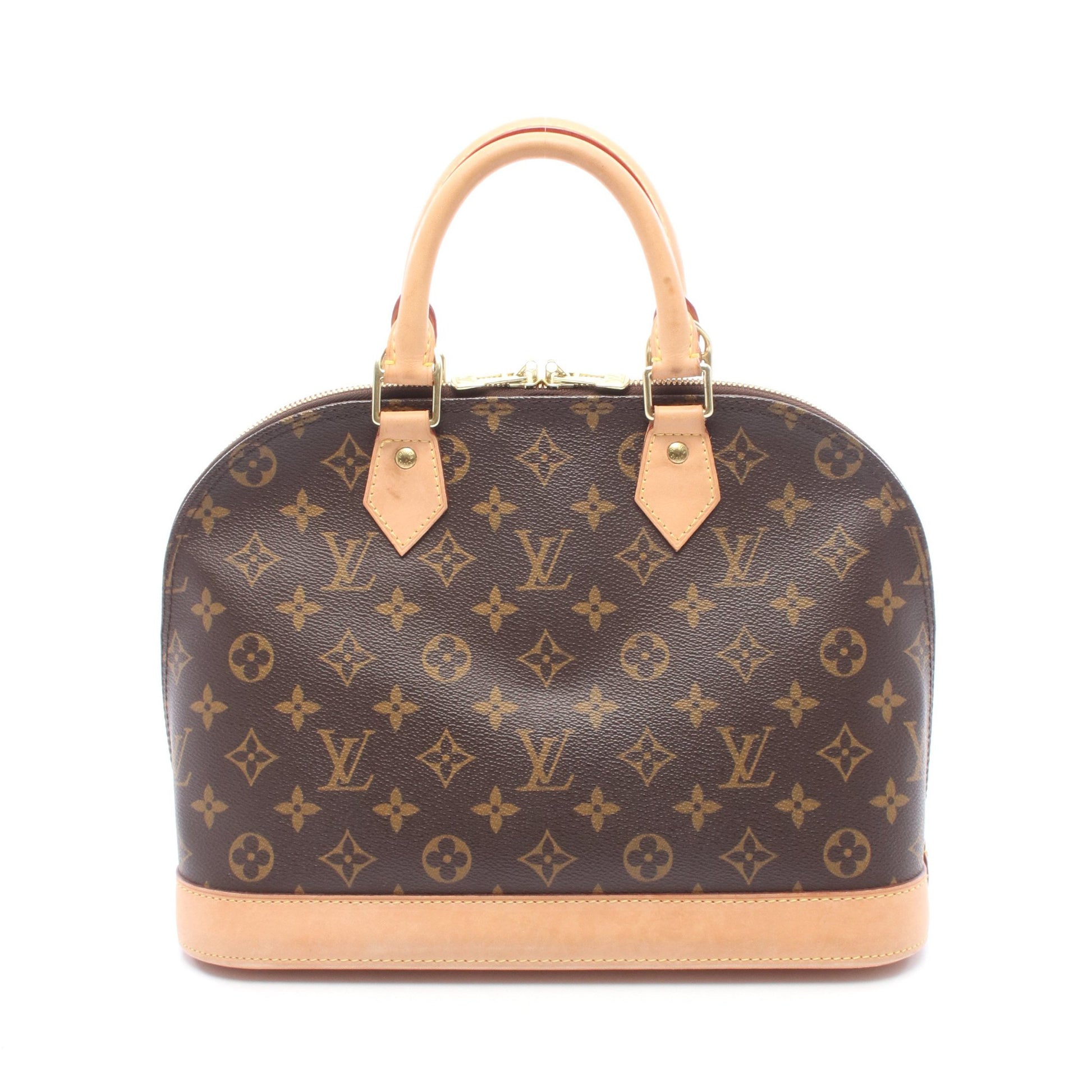アルマ モノグラム ハンドバッグ PVC レザー ブラウン ルイヴィトン バッグ LOUIS VUITTON