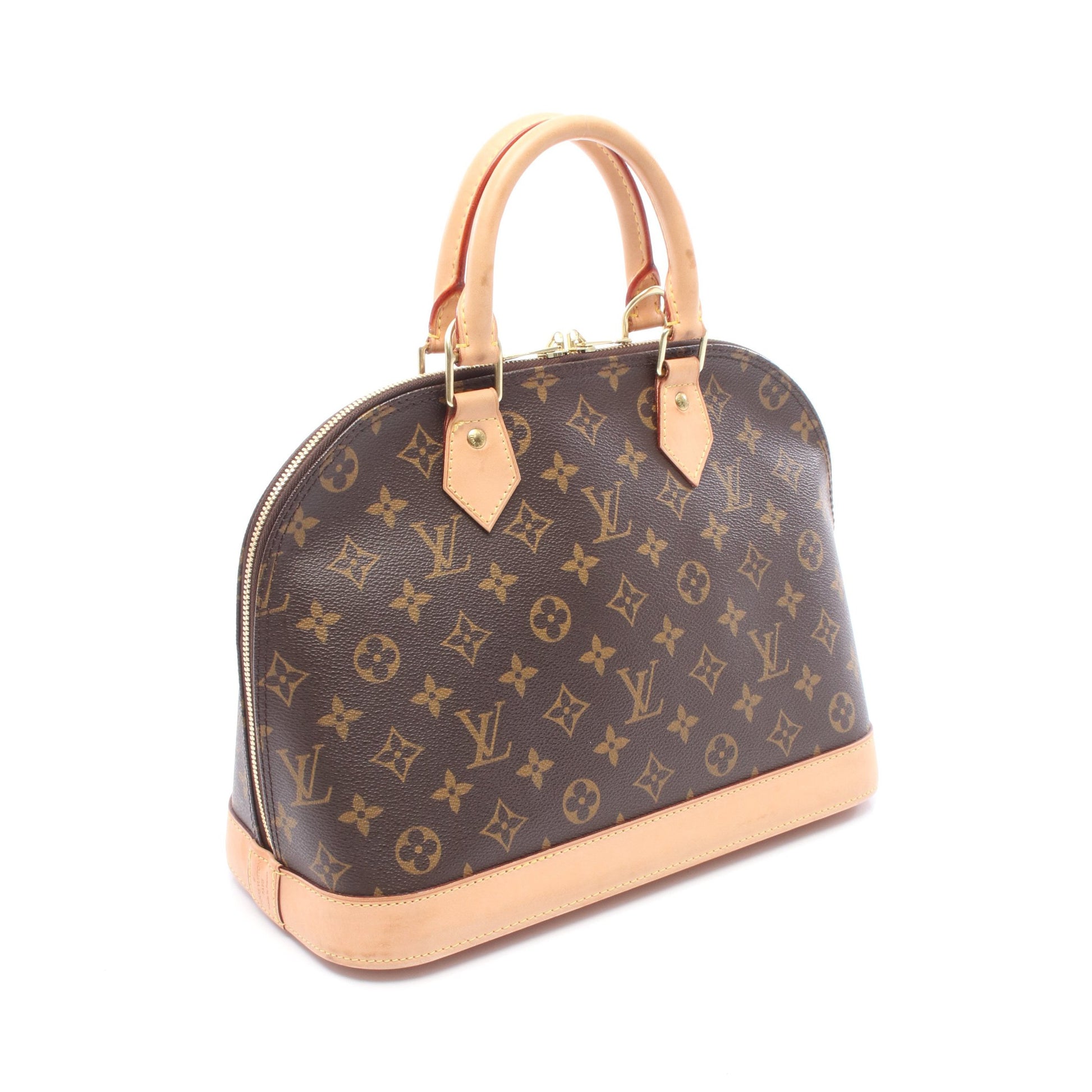 アルマ モノグラム ハンドバッグ PVC レザー ブラウン ルイヴィトン バッグ LOUIS VUITTON