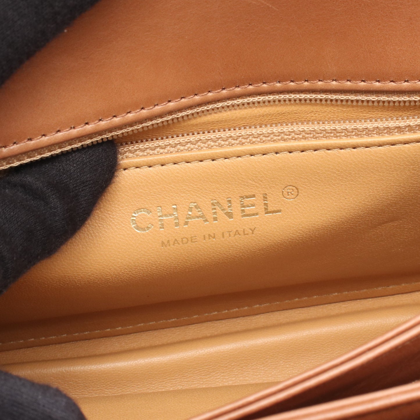 マトラッセ 2WAY チェーンショルダーバッグ レザー ブラウン ライトブラウン ゴールド金具 シャネル バッグ CHANEL