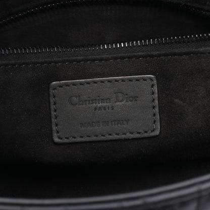 LADY DIOR MY ABCDIOR レディディオール スモール カナージュ 2WAY ハンドバッグ レザー ブラック クリスチャンディオール バッグ Christian Dior