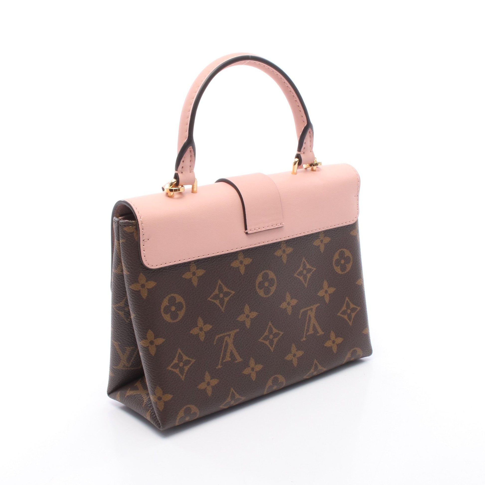 ロッキー BB モノグラム ローズプードル 2WAY ハンドバッグ PVC レザー ブラウン ライトピンク ルイヴィトン バッグ LOUIS VUITTON