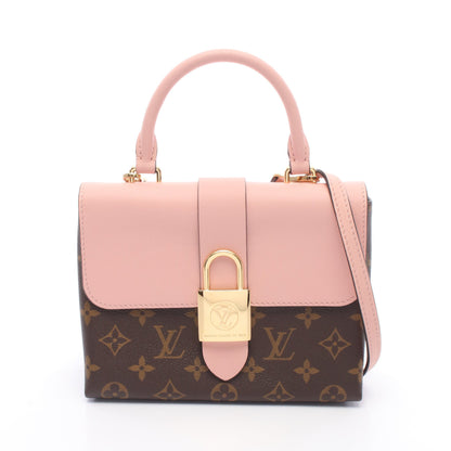 ロッキー BB モノグラム ローズプードル 2WAY ハンドバッグ PVC レザー ブラウン ライトピンク ルイヴィトン バッグ LOUIS VUITTON