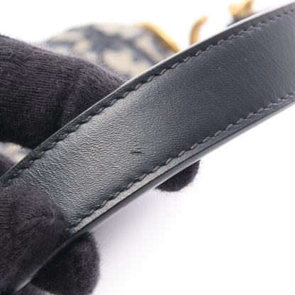 SADDLE サドル オブリーク 2WAY ハンドバッグ キャンバス レザー ネイビー ベージュ クリスチャンディオール バッグ Christian Dior