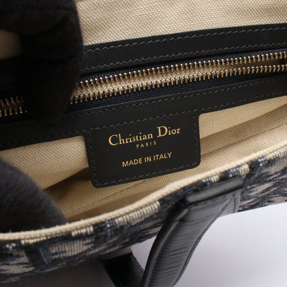 SADDLE サドル オブリーク 2WAY ハンドバッグ キャンバス レザー ネイビー ベージュ クリスチャンディオール バッグ Christian Dior