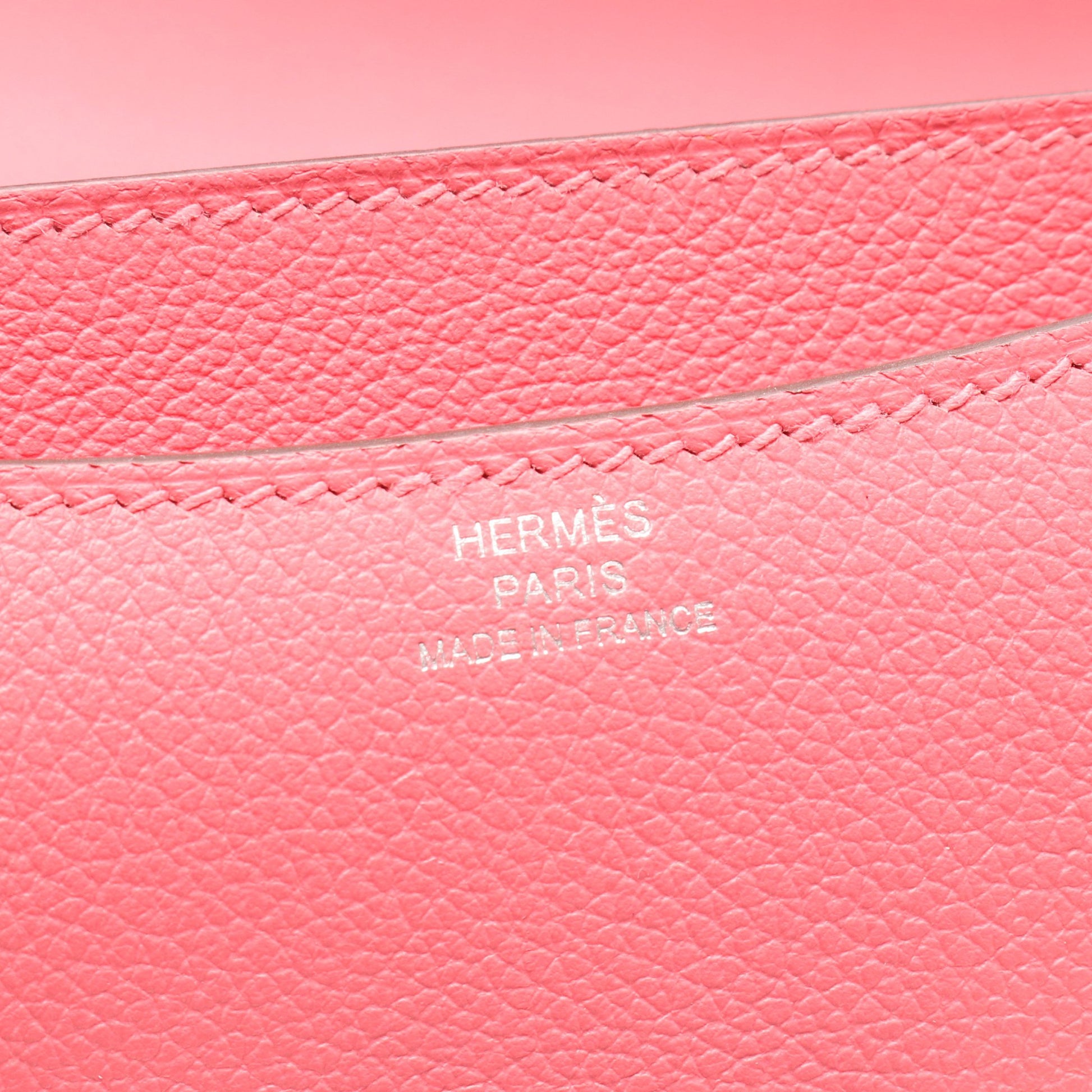 コンスタンス3 ミニ ローズアザレ ショルダーバッグ エバーカラー ピンク シルバー金具 C刻印 エルメス バッグ HERMES