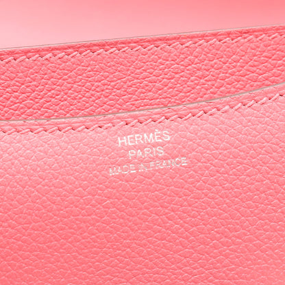 コンスタンス3 ミニ ローズアザレ ショルダーバッグ エバーカラー ピンク シルバー金具 C刻印 エルメス バッグ HERMES