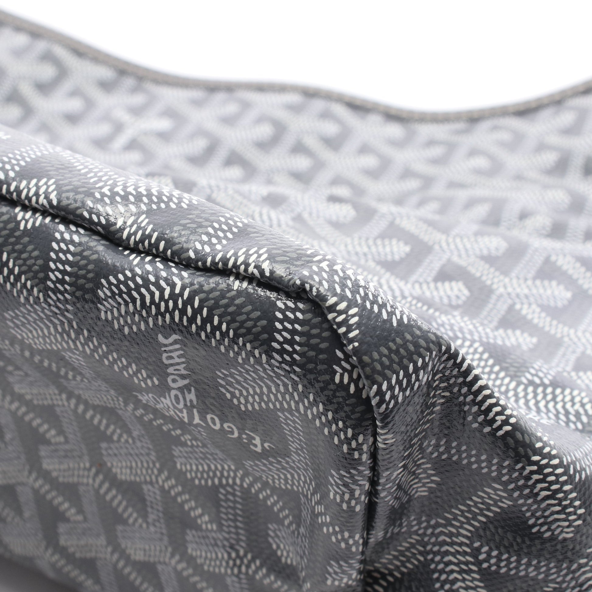 ボエム ホーボーバッグ ワンショルダーバッグ コーティングキャンバス レザー グレー ホワイト ゴヤール バッグ GOYARD