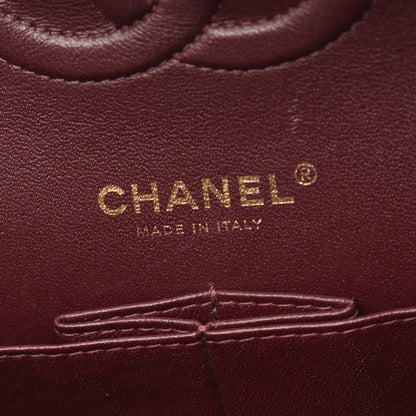 マトラッセ Wフラップ Wチェーンショルダーバッグ キャビアスキン ブラック ゴールド金具 シャネル バッグ CHANEL