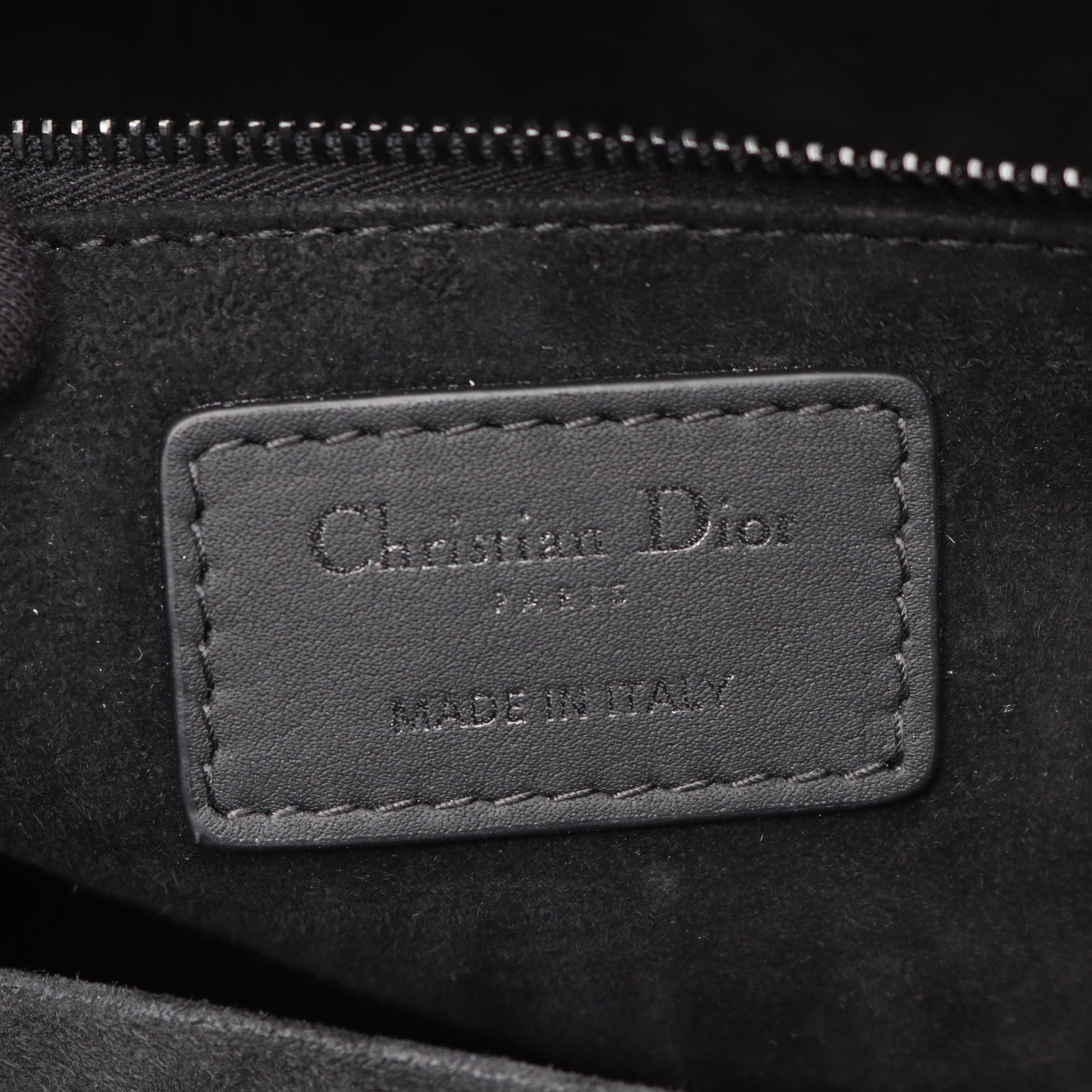 レディディオール ラージ 2WAY ハンドバッグ レザー ブラック クリスチャンディオール バッグ Christian Dior