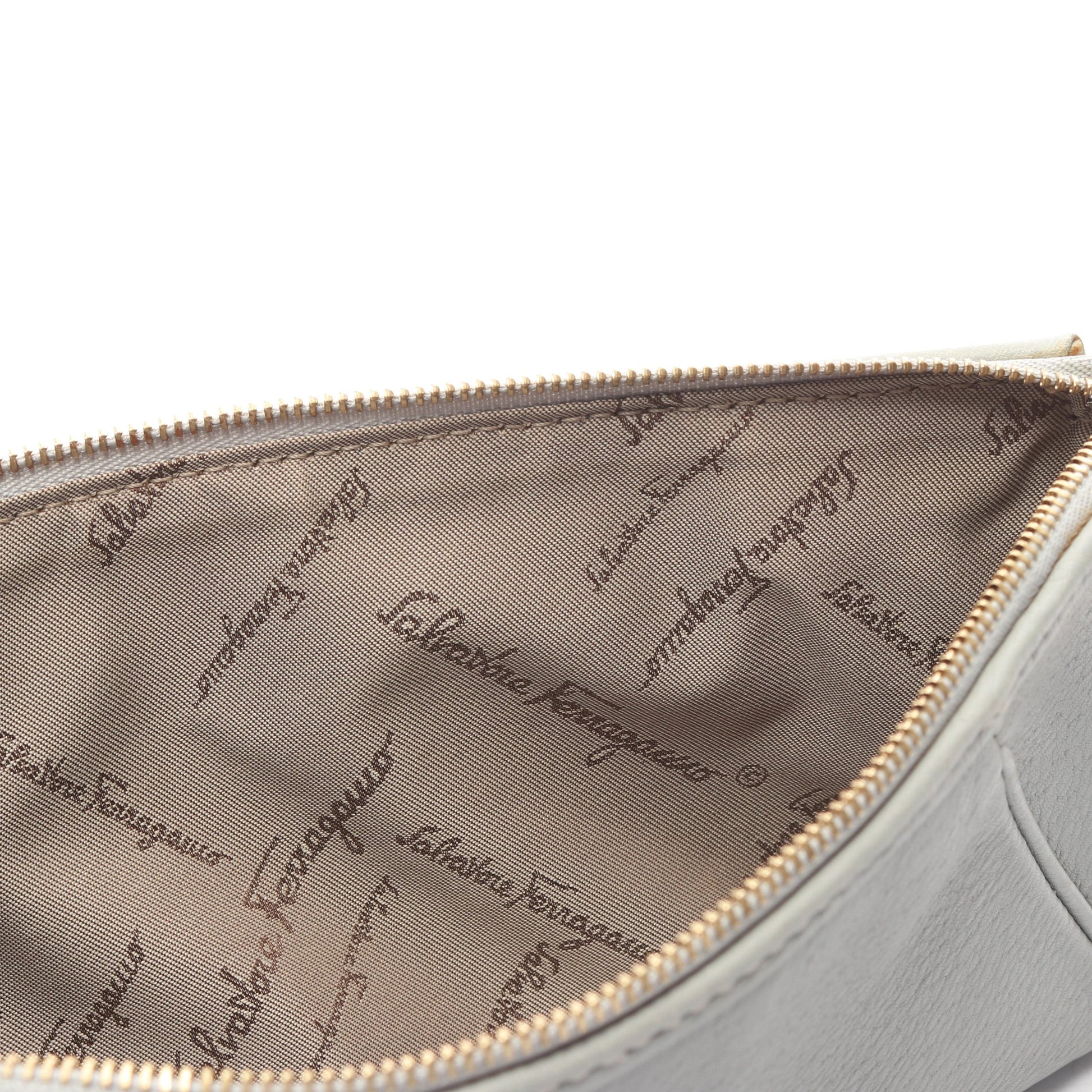 ガンチーニ ワンショルダーバッグ レザー ブルーグレー サルヴァトーレフェラガモ バッグ Salvatore Ferragamo