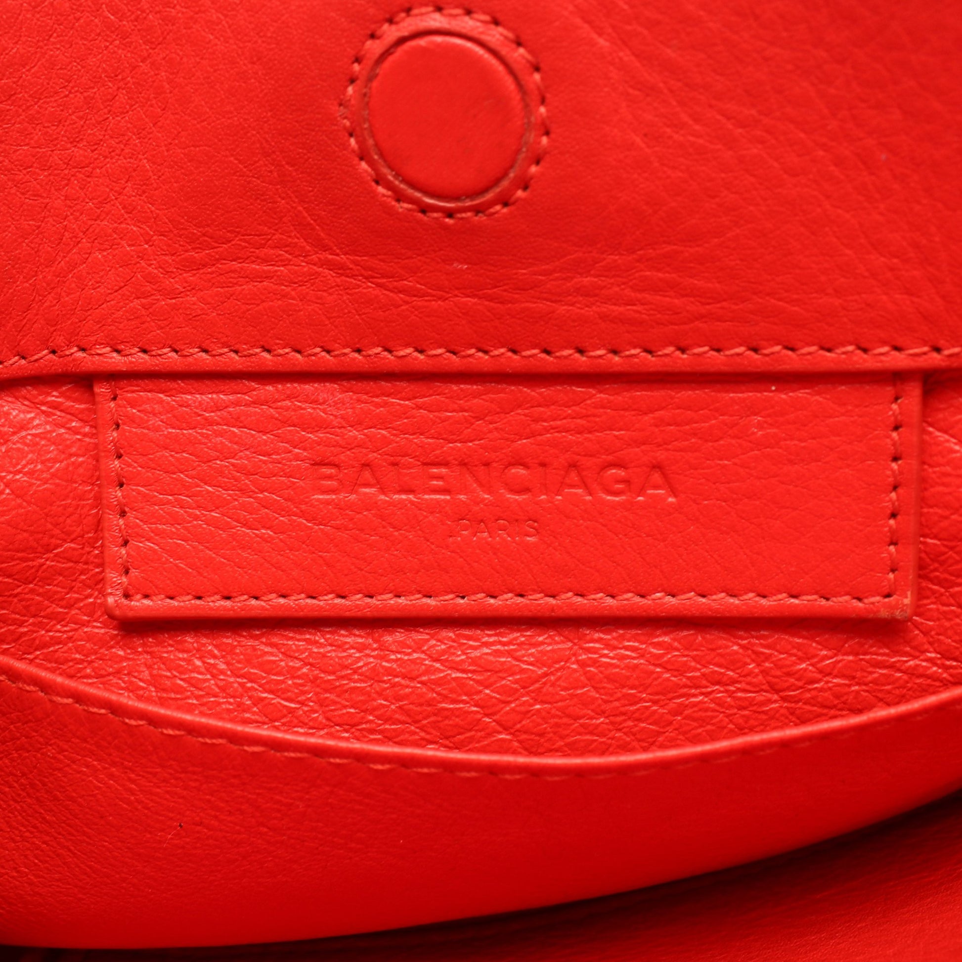 ミニペーパー 2WAY ハンドバッグ レザー レッド バレンシアガ バッグ BALENCIAGA