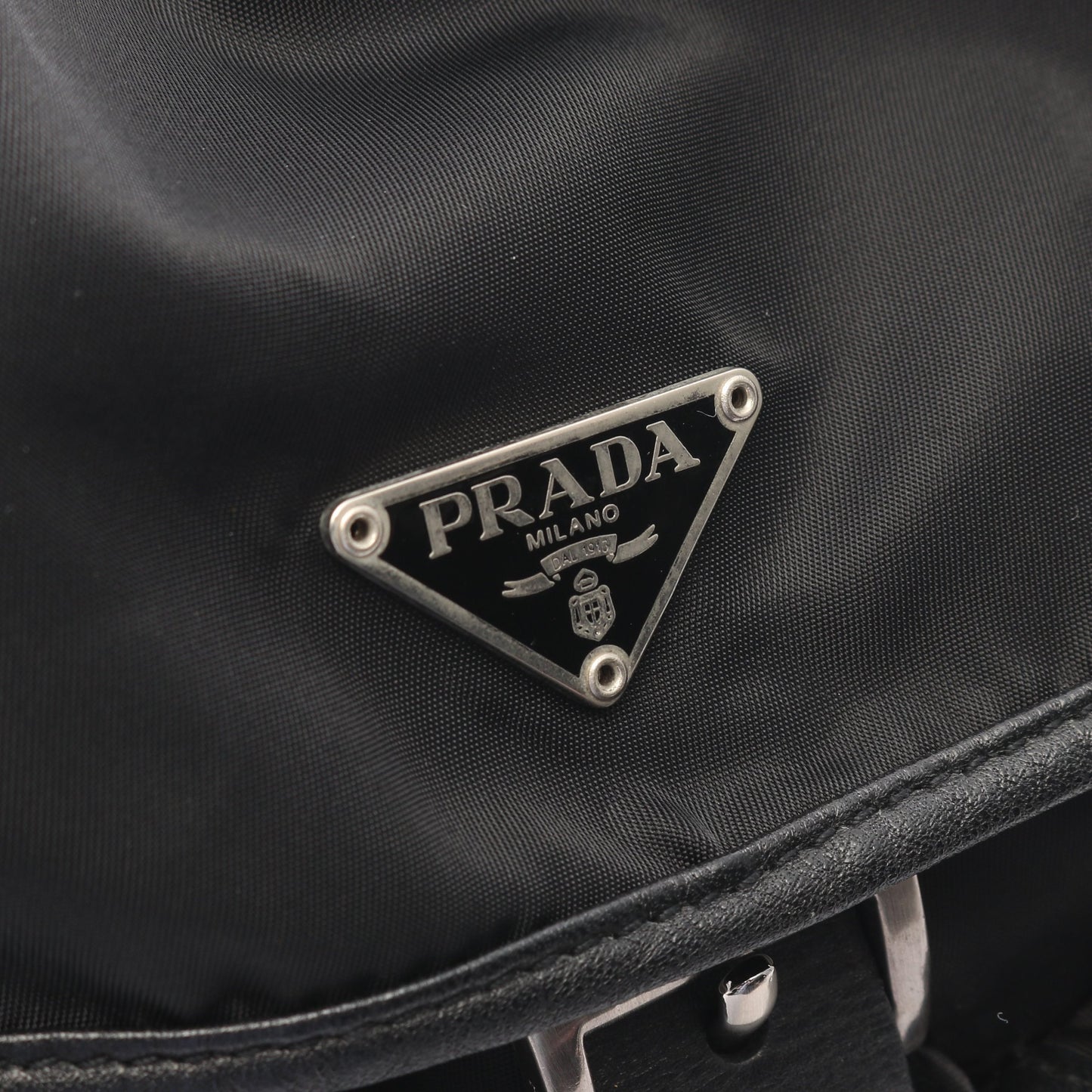 トライアングルロゴ バックパック リュックサック ナイロン ブラック プラダ バッグ PRADA