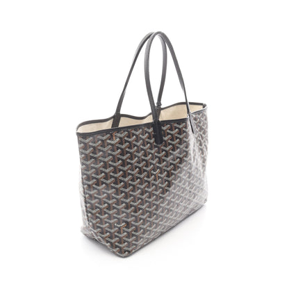 サンルイPM ハンドバッグ トートバッグ コーティングキャンバス レザー ダークブラウン ブラック ゴヤール バッグ GOYARD