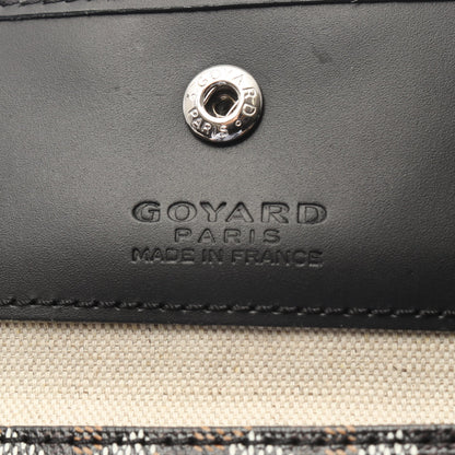 サンルイPM ハンドバッグ トートバッグ コーティングキャンバス レザー ダークブラウン ブラック ゴヤール バッグ GOYARD