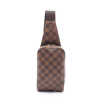 ジェロニモス ダミエエベヌ ボディバッグ PVC ブラウン ルイヴィトン バッグ LOUIS VUITTON