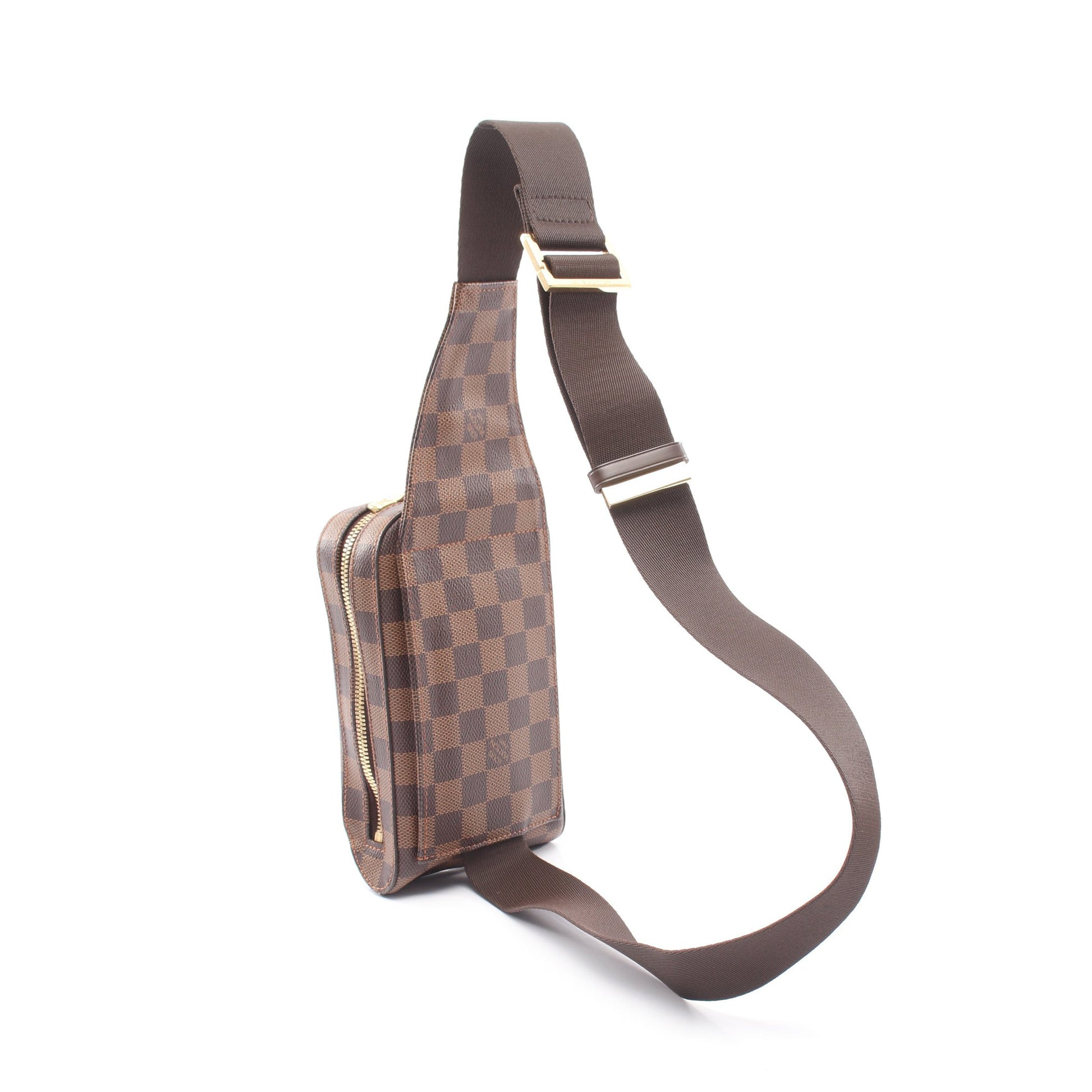 ジェロニモス ダミエエベヌ ボディバッグ PVC ブラウン ルイヴィトン バッグ LOUIS VUITTON