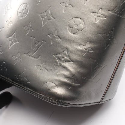 ストックトン モノグラムマット ノワール ハンドバッグ レザー ブラック ルイヴィトン バッグ LOUIS VUITTON