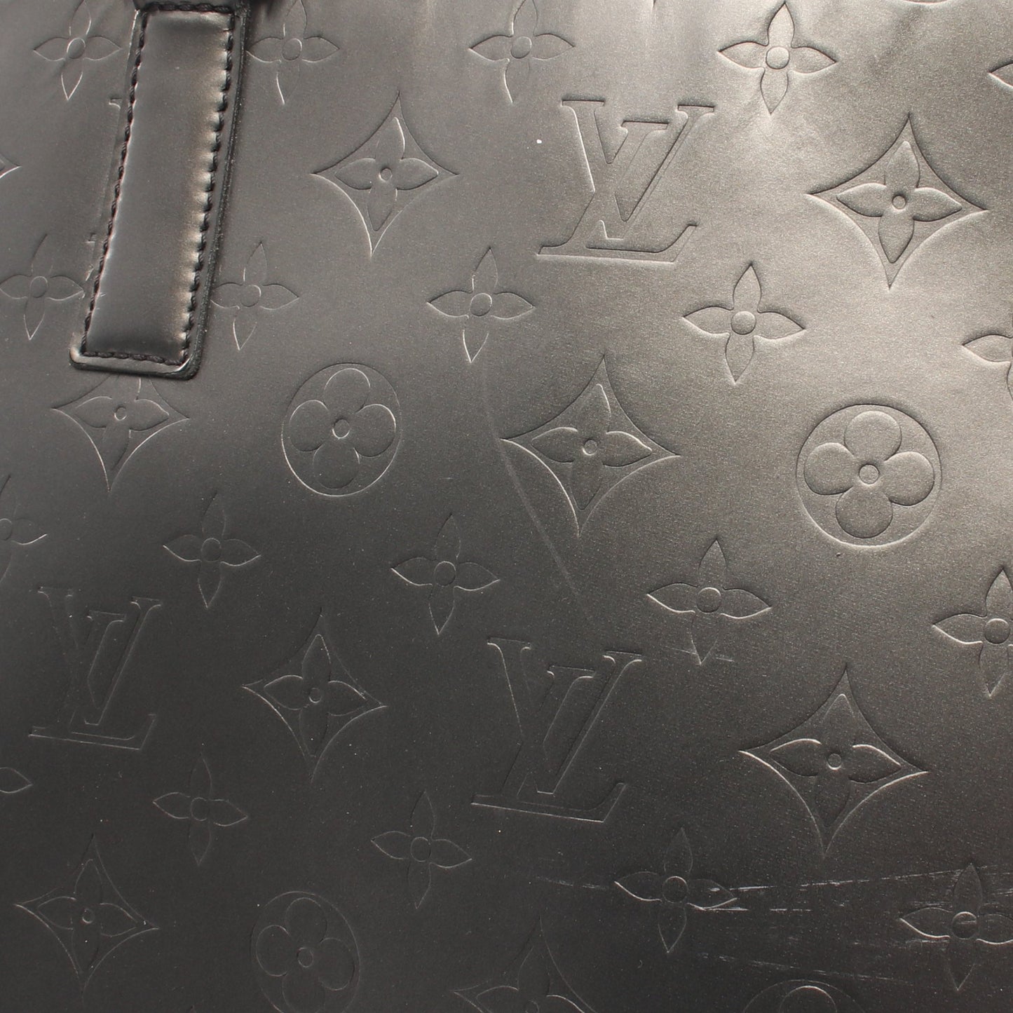 ストックトン モノグラムマット ノワール ハンドバッグ レザー ブラック ルイヴィトン バッグ LOUIS VUITTON