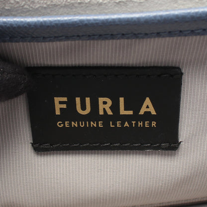 1927 チェーンショルダーバッグ レザー ブルー フルラ バッグ FURLA