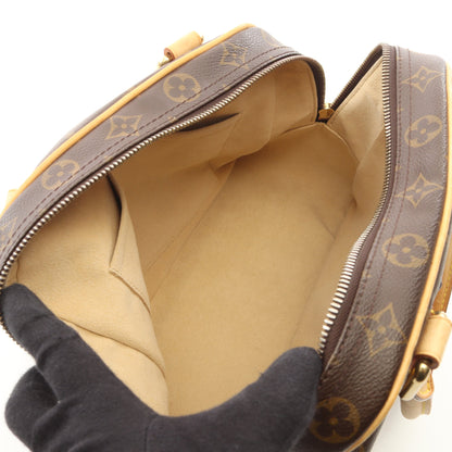 マンハッタンPM モノグラム ハンドバッグ PVC レザー ブラウン ルイヴィトン バッグ LOUIS VUITTON